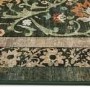 Washable Green Vintage Floral Rug - 185 x 120 cm - Country Paisley - Origins