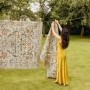 Washable Green and Orange Vintage Floral Rug - 230 x 160 cm - Country Paisley - Origins