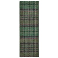 Washable Green Plaid Runner Rug - 220 x 75 cm - Isla - Origins