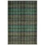 Washable Green Plaid Rug - 275 x 185 cm - Isla - Origins