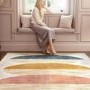 Washable Multi-Coloured Geometric Rug - 185 x 120 cm - Eclipse - Origins
