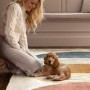 Washable Multi-Coloured Geometric Rug - 185 x 120 cm - Eclipse - Origins