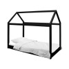 House Single Bed Frame in Black - Hickory - LPD