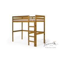 Verona Design Ltd Rimini Single Highsleeper Bed Frame in Antique Pine