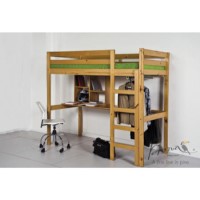 Verona Design Ltd Rimini Highsleeper Student Set in Antique Pine