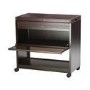 Hostess HL6200DB Connoisseur - Metal and Wood Effect Trolley - Dark Brown