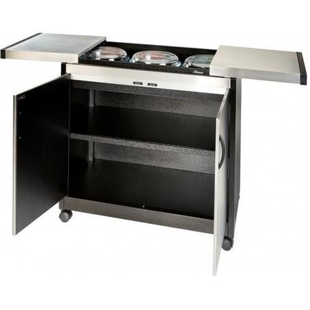 Connoisseur Hostess Trolley - Brushed Steel HL6232BS