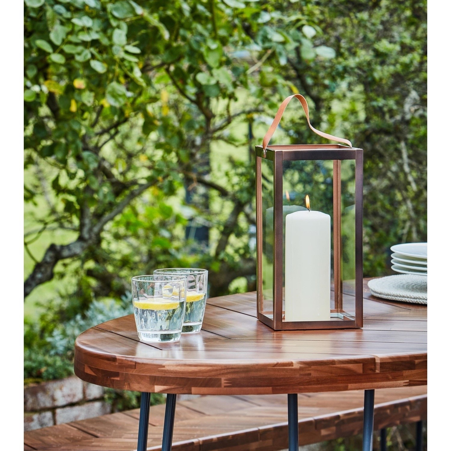 Read more about Ivyline small tall copper outdoor lantern hampton