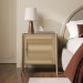 Oak Bedside Table with Single Door - Halle