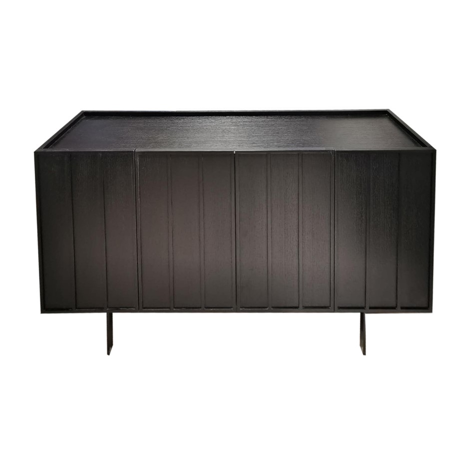 Blackened Oak Sideboard 4 Doors Helmer Furniture123