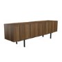 GRADE A1 - Large Walnut TV Unit with Storage - TV's up to 70" - Helmer