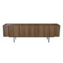 GRADE A1 - Large Walnut TV Unit with Storage - TV's up to 70" - Helmer