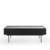 GRADE A2 - Blackened Oak Coffee Table with 2 Drawers - Helmer