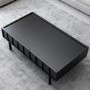 GRADE A1 - Blackened Oak Coffee Table with 2 Drawers - Helmer