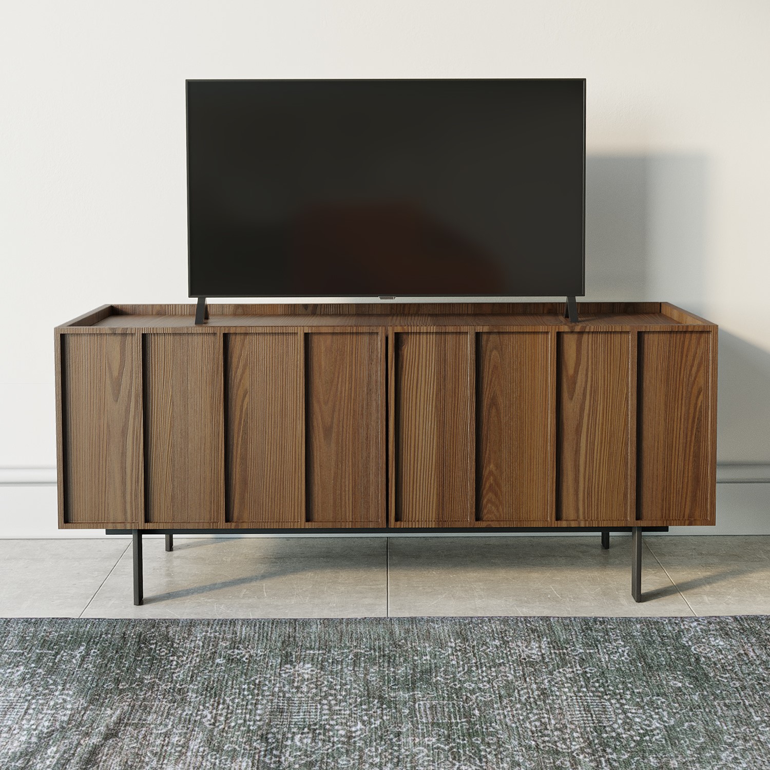 Read more about Small walnut tv stand with storage tvs up to 50 helmer