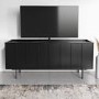 Small Black Oak TV Stand with Storage - TV's up to 50" - Helmer