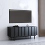 Small Black Oak TV Stand with Storage - TV's up to 50" - Helmer