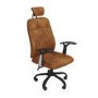GRADE A1 - Tan Faux Leather Executive High Back Office Chair - Harlan
