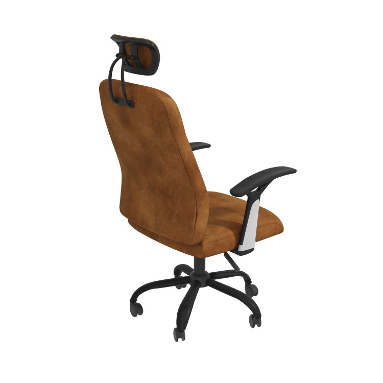 ONLY OPENED - Tan Faux Leather Executive High Back Office Chair - Harlan