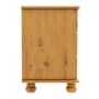 GRADE A2 - Hamilton 3 Drawer Bedside Table in Pine