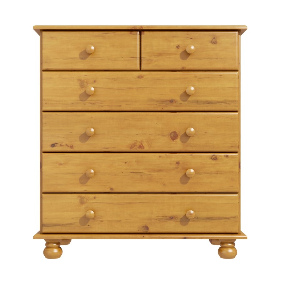 GRADE A1 - Hamilton 2+4 Chest of Drawers in Pine