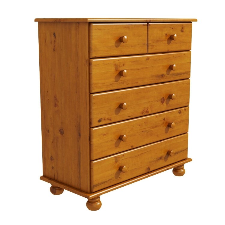 Pine Chest of 6 Drawers - Hamilton 