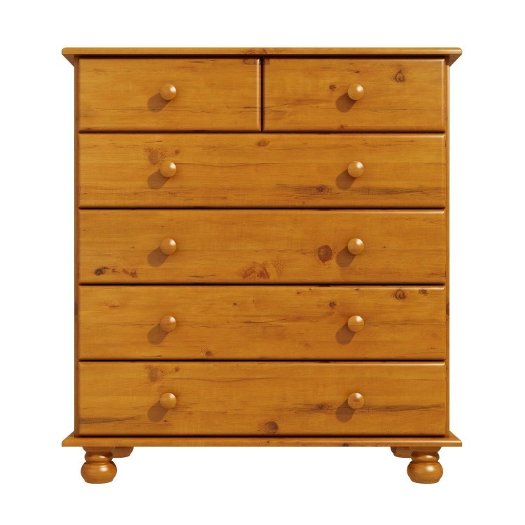 Pine Chest of 6 Drawers - Hamilton 