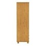 GRADE A2 - Solid Pine Double Wardrobe with Drawers - Hamilton