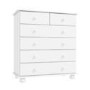 GRADE A1 - Hamilton 2+4 Chest of Drawers in White