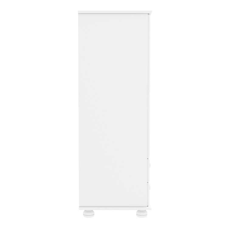 GRADE A1 - Hamilton 2 Door 2 Drawer Combi Short Wardrobe in White