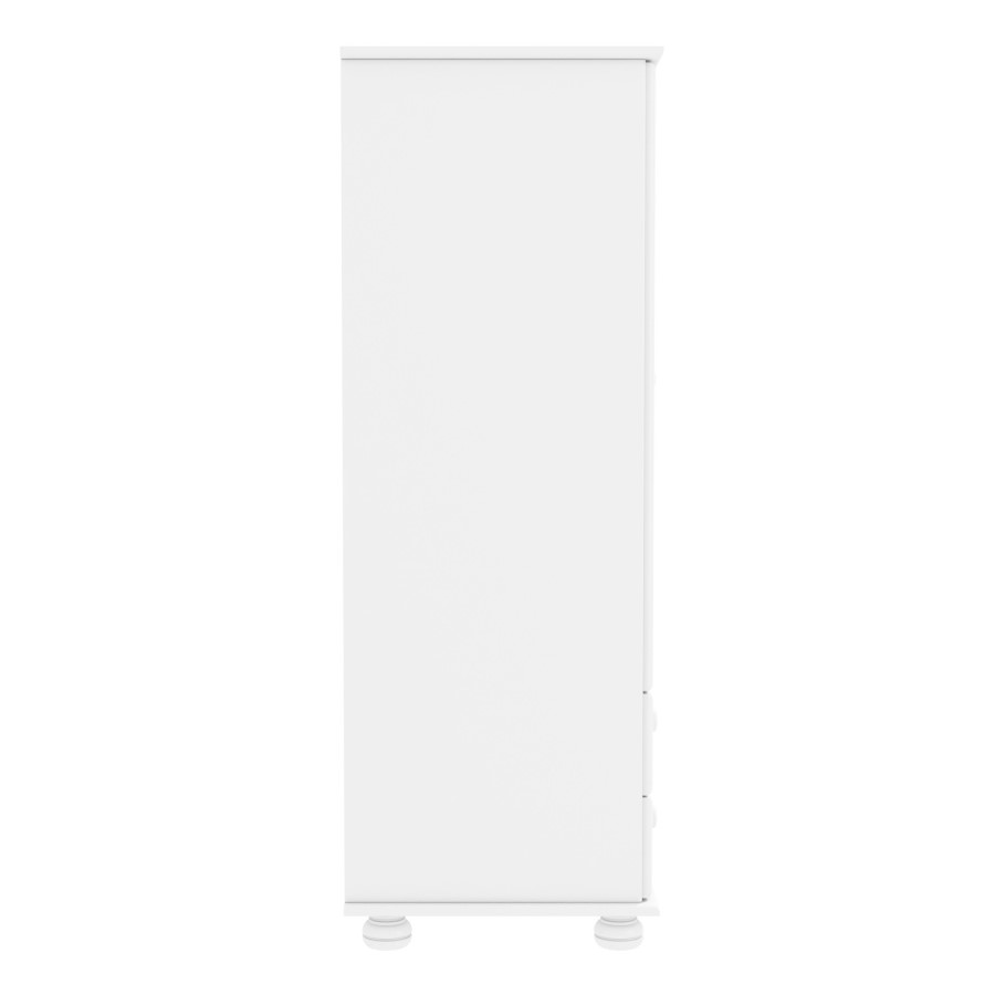 GRADE A1 - Hamilton 2 Door 2 Drawer Combi Short Wardrobe in White