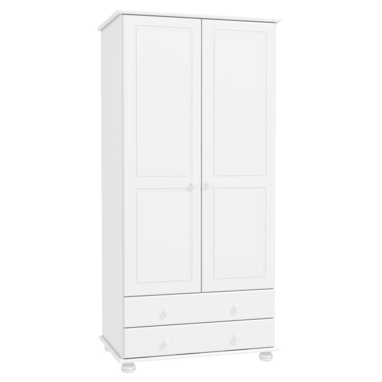 Hamilton 2 Door 2 Drawer Wardrobe in White