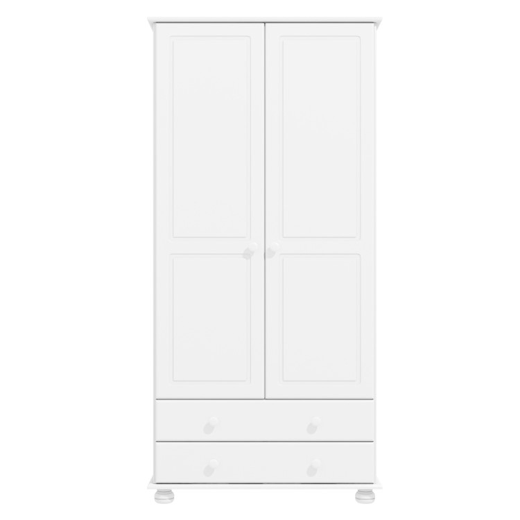 Hamilton 2 Door 2 Drawer Wardrobe in White