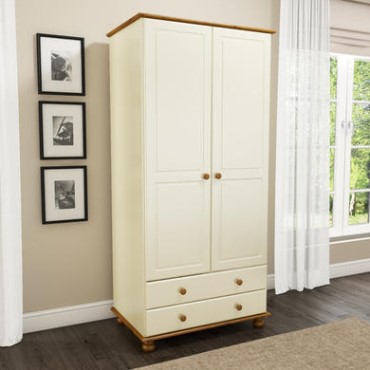 Finance Available Double Wardrobes Painted Cream Bedroom Furniture