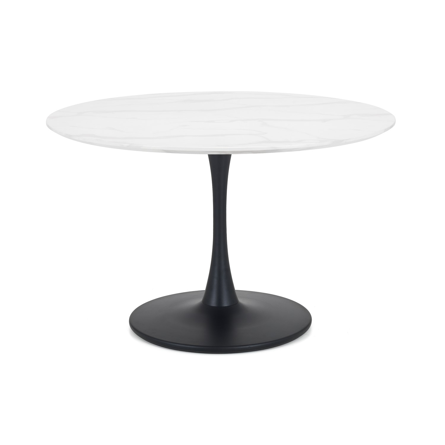 Photo of Round marble dining table - seats 4 - julian bowen