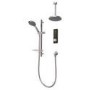 Triton HOME Digital Mixer Shower All-in-One with Round Fixed Head & Slider Rail Kit High Pressure