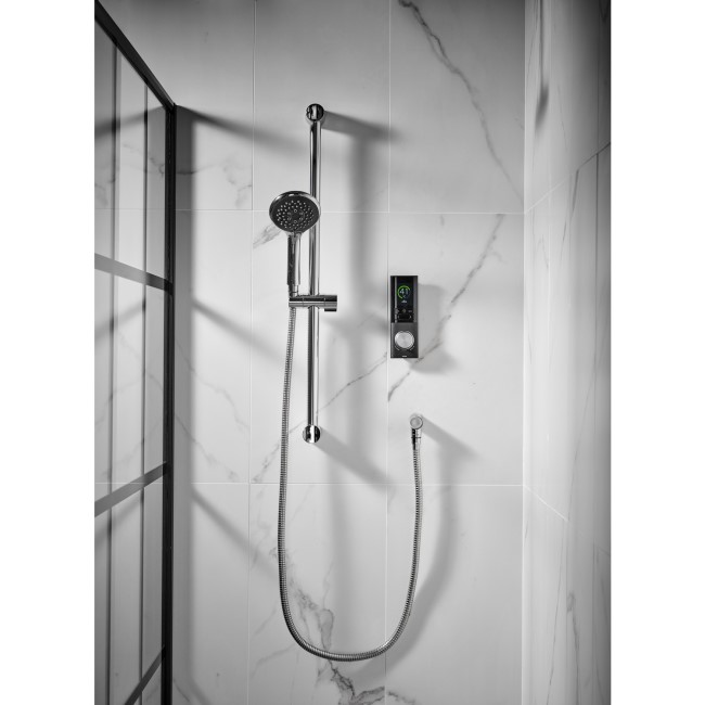 Triton HOME Digital Mixer Shower All-in-One Ceiling Pack with Riser Rail High Pressure