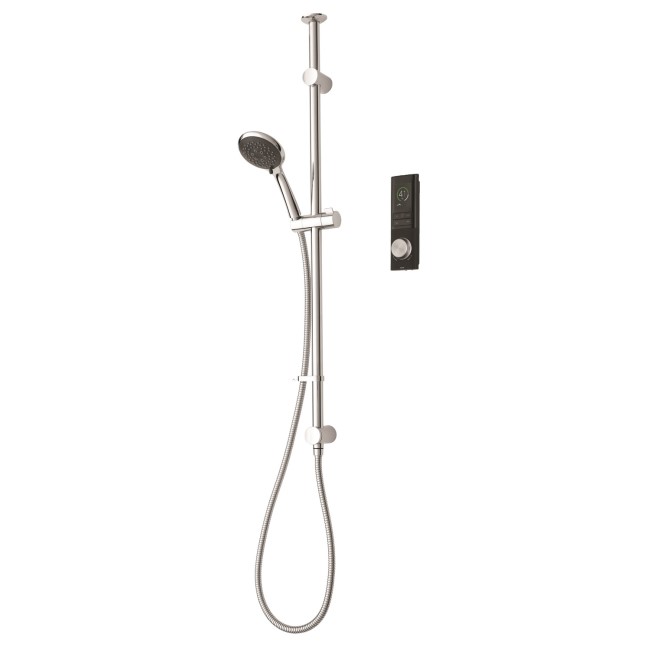 Triton HOME Digital Mixer Shower Pumped All-in-One Ceiling Pack with Riser Rail Low Pressure Gravity