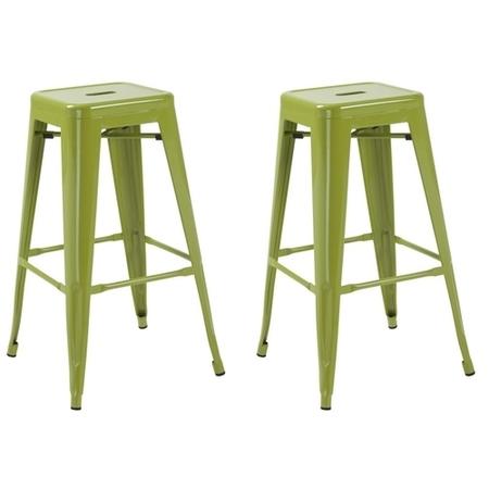 LPD Pair of Hoxton Bar Stool Pair In Green