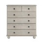 ONLY OPENED - Warm Grey Chest of 6 Drawers - Hampton