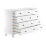 Chest of 9 Drawer in White - Hampton