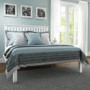 Harper Solid Wood Double Bed Frame in White
