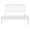 Harper Solid Wood Double Bed Frame in White