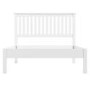 Harper Solid Wood Double Bed Frame in White