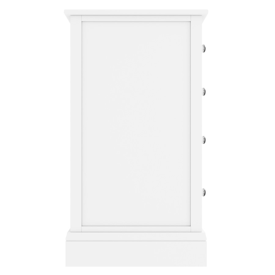 GRADE A2 - Harper Solid Wood 2+3 Chest of Drawers in White