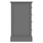 Harper Grey Solid Wood 2+3 Chest of Drawers