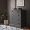 Grey Painted Chest of 5 Drawers - Harper