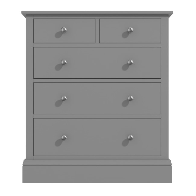 Harper Grey Solid Wood 2+3 Chest of Drawers