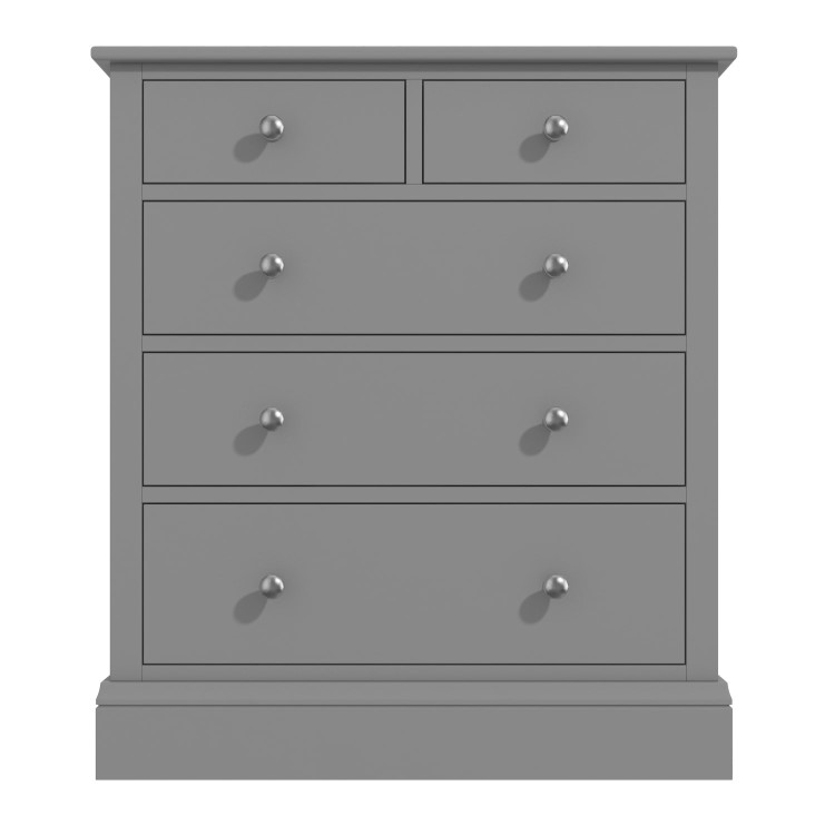 Harper Grey Solid Wood 2+3 Chest of Drawers