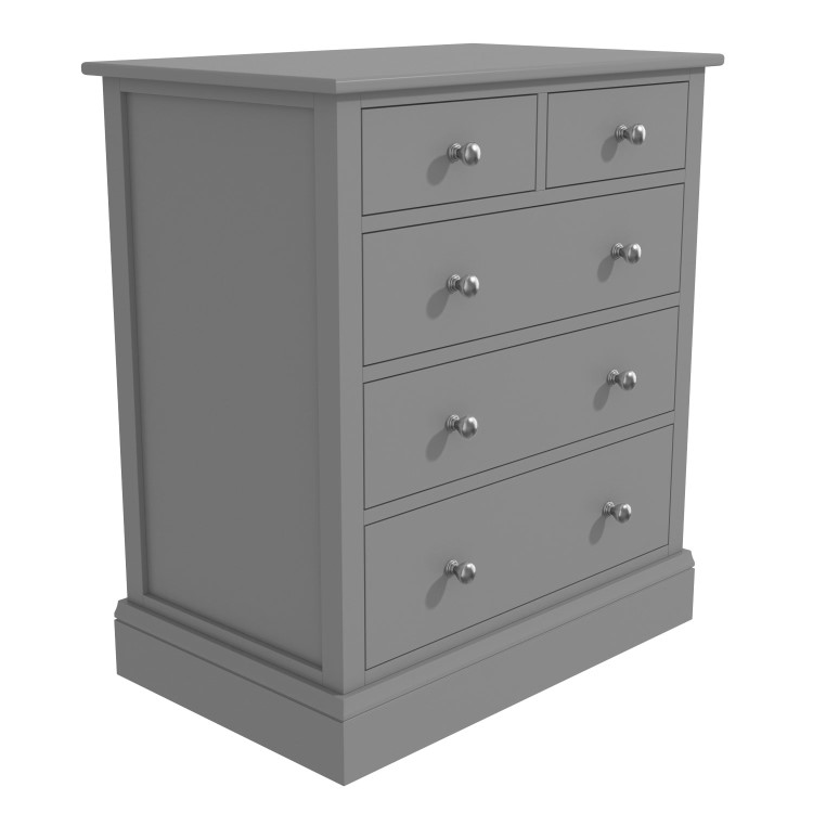 Harper Grey Solid Wood 2+3 Chest of Drawers